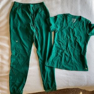 Barco one jogger scrub set.